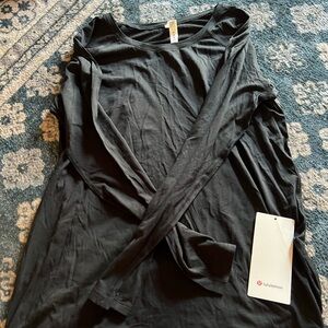 lululemon athletica Charcoal Long Sleeve Blouse